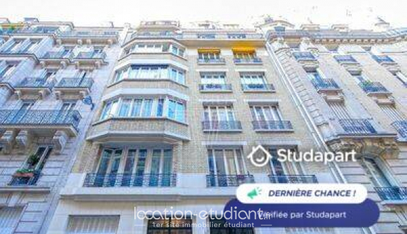 Logement étudiant Location Studio Meublé Paris 16ème arrondissement (75016)