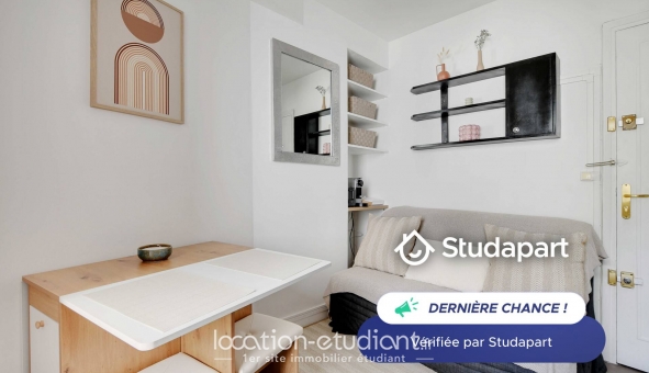 Logement étudiant Studio &agrave; Paris 16ème arrondissement (75016)