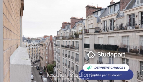 Logement étudiant Studio &agrave; Paris 16ème arrondissement (75016)