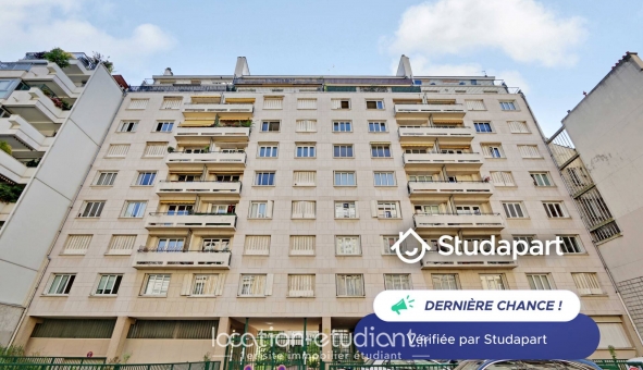 Logement étudiant Studio &agrave; Paris 16ème arrondissement (75016)