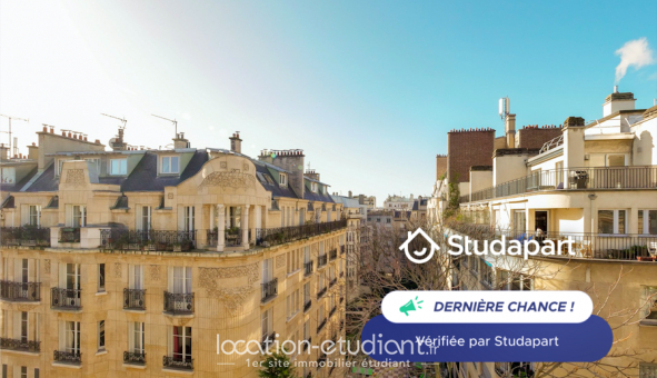 Logement �tudiant Studio &agrave; Paris 16�me arrondissement (75016)