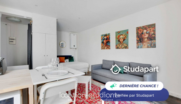 Logement étudiant Studio à Paris 17ème arrondissement (75017)
