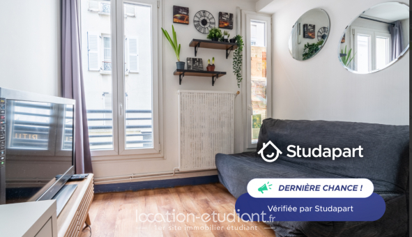 Logement étudiant Location Studio Meublé Paris 17ème arrondissement (75017)