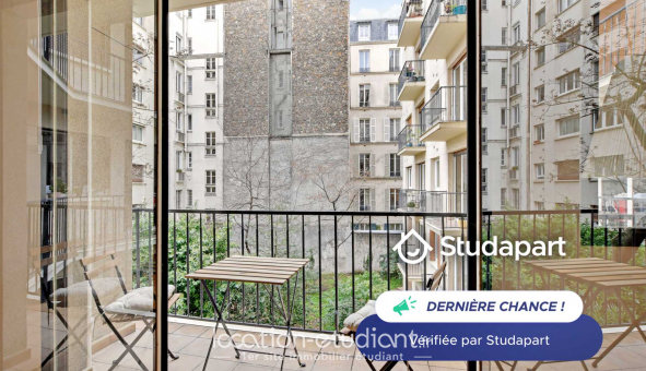 Logement tudiant Studio à Paris 17me arrondissement (75017)