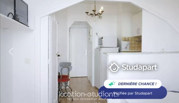 Logement tudiant Location Studio Meublé Paris 17me arrondissement (75017)