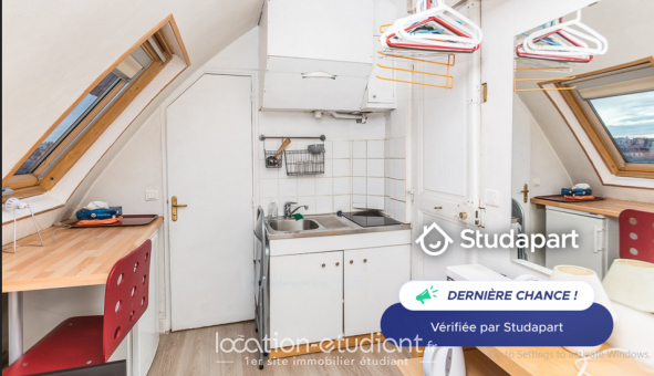 Logement tudiant Studio à Paris 17me arrondissement (75017)