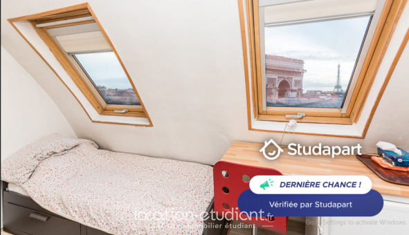Logement tudiant Studio à Paris 17me arrondissement (75017)
