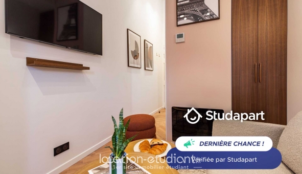 Logement étudiant Studio &agrave; Paris 17ème arrondissement (75017)