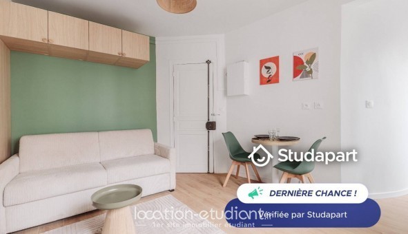 Logement �tudiant Studio &agrave; Paris 17�me arrondissement (75017)