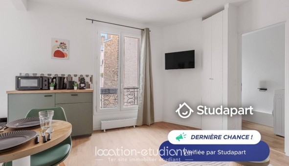 Logement �tudiant Studio &agrave; Paris 17�me arrondissement (75017)