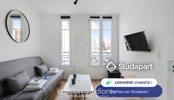 Logement �tudiant Location Studio Meubl&eacute; Paris 17�me arrondissement (75017)