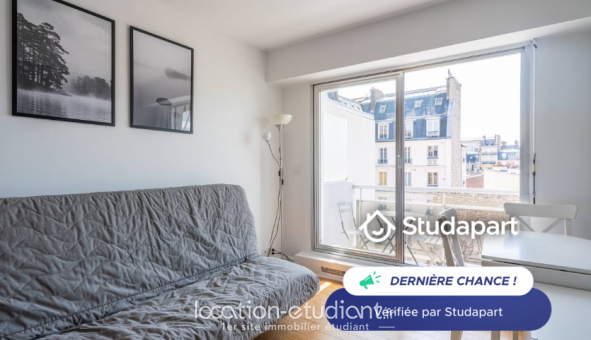 Logement �tudiant Location Studio Meubl&eacute; Paris 17�me arrondissement (75017)