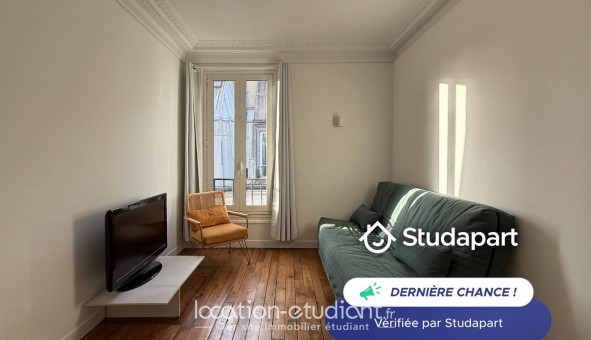 Logement �tudiant Studio &agrave; Paris 17�me arrondissement (75017)
