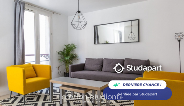 Logement tudiant Studio à Paris 19me arrondissement (75019)