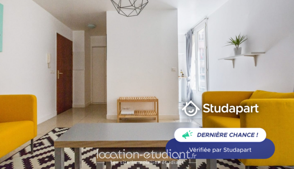 Logement tudiant Studio à Paris 19me arrondissement (75019)
