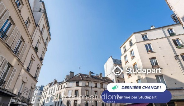 Logement tudiant Studio à Paris 19me arrondissement (75019)