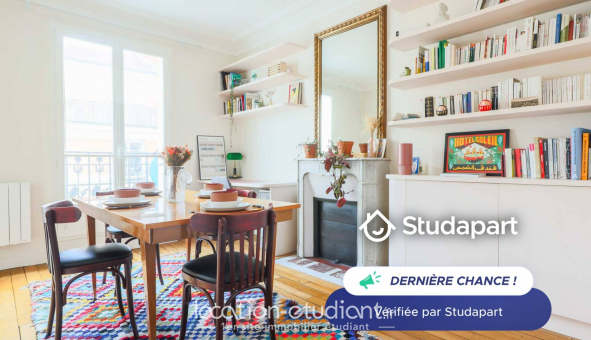 Logement tudiant Studio à Paris 19me arrondissement (75019)