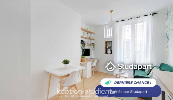 Logement tudiant Location Studio Meublé Paris 19me arrondissement (75019)