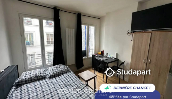 Logement tudiant Studio à Paris 19me arrondissement (75019)