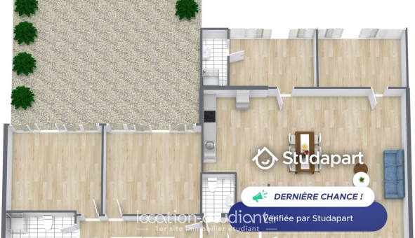 Logement étudiant Studio &agrave; Paris 19ème arrondissement (75019)