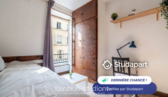 Logement �tudiant Location Studio Meubl&eacute; Paris 19�me arrondissement (75019)