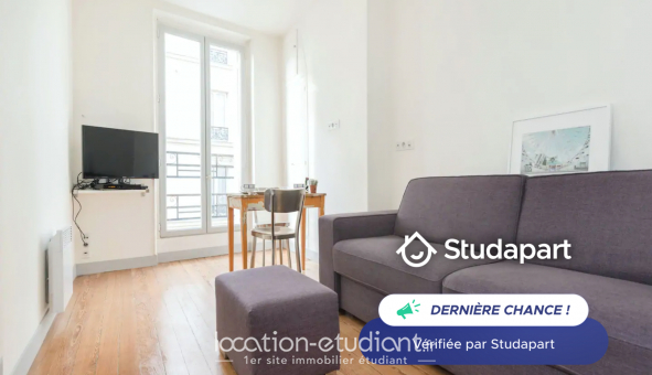 Logement tudiant Location Studio Meublé Paris 20me arrondissement (75020)