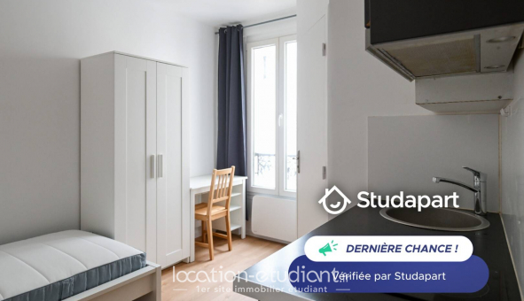 Logement étudiant Location Studio Meublé Paris 20ème arrondissement (75020)