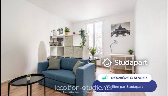 Logement tudiant Location Studio Meublé Paris 20me arrondissement (75020)