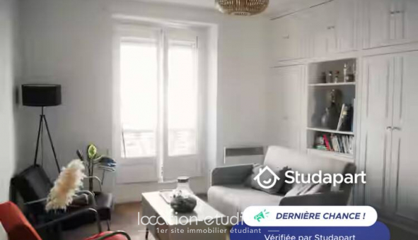 Logement étudiant Location Studio Meublé Paris 20ème arrondissement (75020)