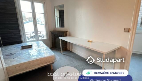 Logement tudiant Location Studio Meublé Paris 20me arrondissement (75020)