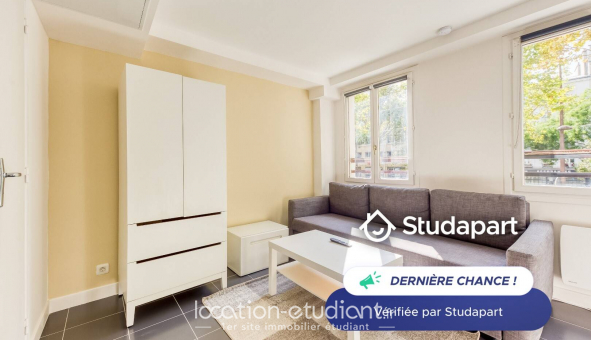 Logement tudiant Location Studio Meublé Paris 20me arrondissement (75020)