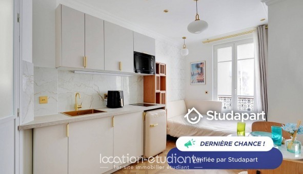 Logement tudiant Location Studio Meublé Paris 20me arrondissement (75020)