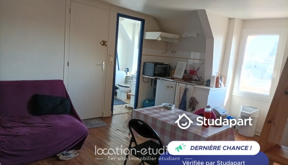 Logement étudiant Location Studio Meubl&eacute; Rennes (35000)