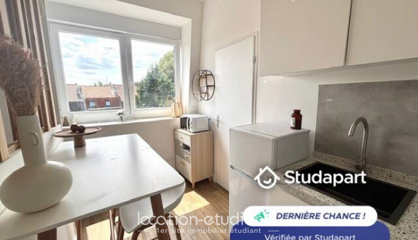 Logement tudiant Location Studio Meublé Roubaix (59100)
