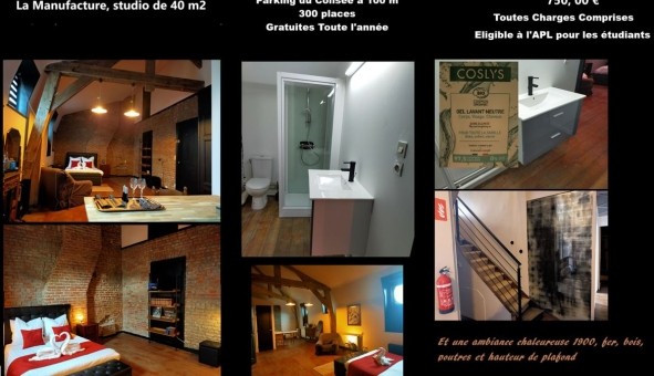 Logement �tudiant Studio &agrave; Roubaix (59100)
