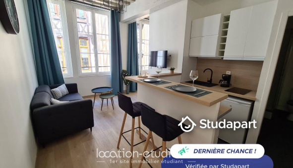 Logement tudiant Location Studio Meublé Rouen (76100)