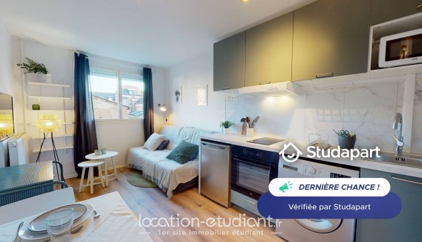 Logement �tudiant Location Studio Meubl&eacute; Rouen (76100)