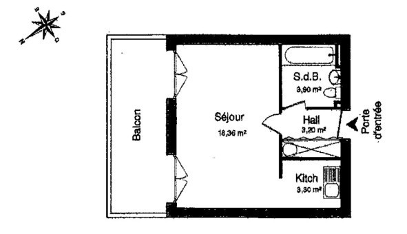 Logement �tudiant Studio &agrave; Rouen (76100)
