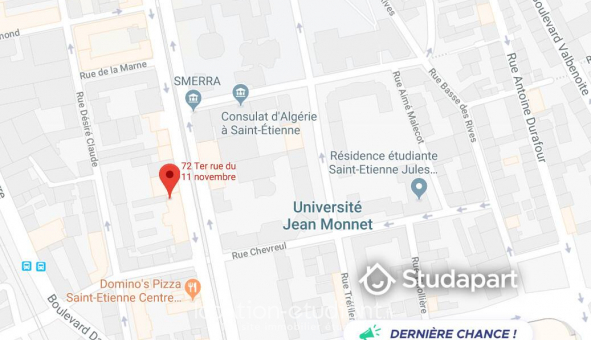 Logement tudiant Studio à Saint tienne (42100)