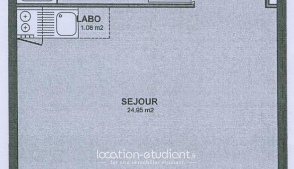 Logement �tudiant Studio &agrave; Saint Herblain (44800)