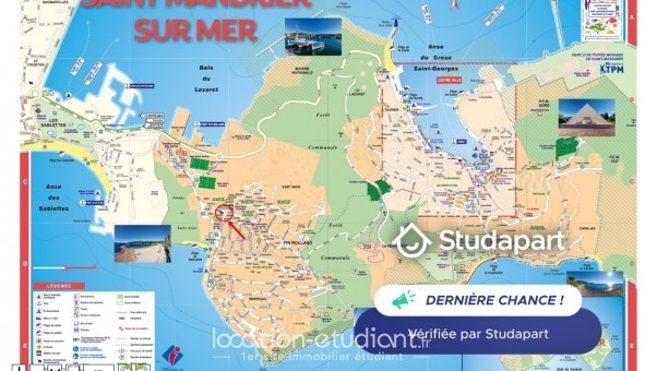Logement �tudiant Studio &agrave; Saint Mandrier sur Mer (83430)