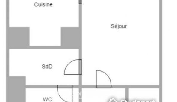 Logement �tudiant Studio &agrave; Saint Memmie (51470)