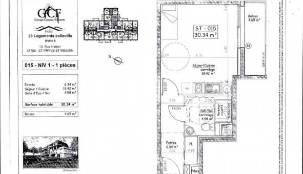 Logement tudiant Studio à Saint Pryv Saint Mesmin (45750)