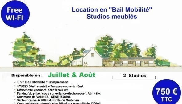 Logement tudiant Studio à Sn (56860)