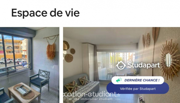 Logement tudiant Studio à Ste (34200)