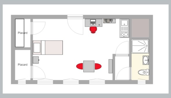 Logement �tudiant Studio &agrave; Toulon (83200)