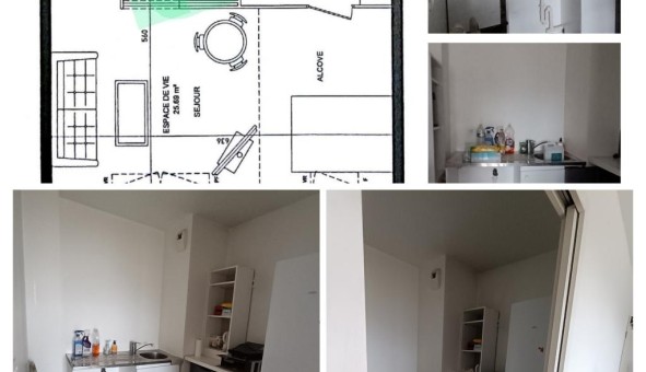 Logement tudiant Studio à Trappes (78190)