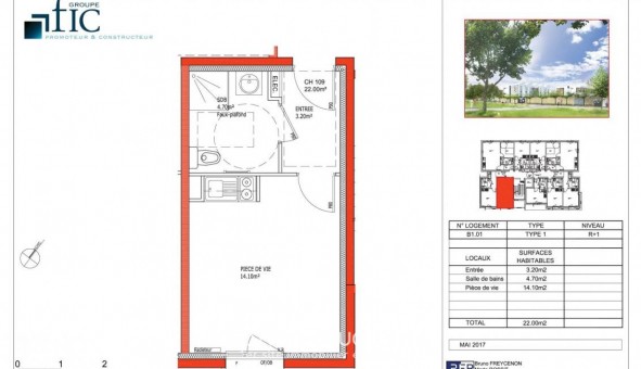 Logement tudiant Studio à Troyes (10000)