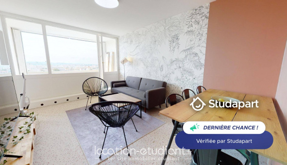 Logement tudiant Location Studio Meublé Villeurbanne (69100)