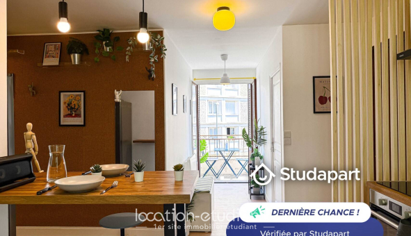 Logement étudiant Studio &agrave; Villeurbanne (69100)